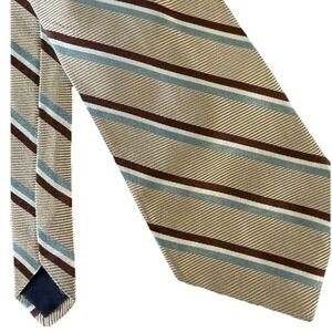 Brooks Brothers Men's Tie Camel Brown 100 Silk‎ Made In USA Vintage